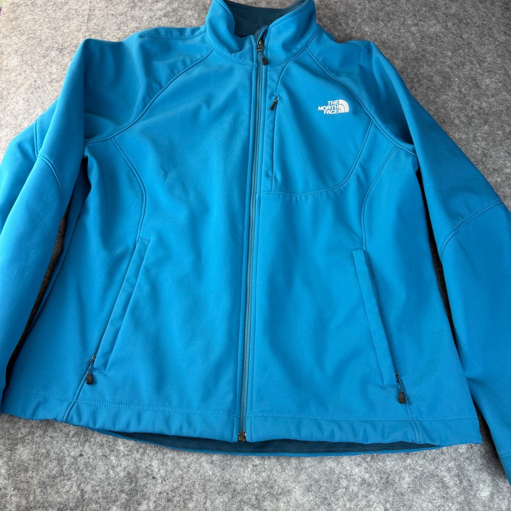 The North Face Apex Bionic Softshell Jacket Womens XL Blue Windproof Full Zip - Picture 5 of 12